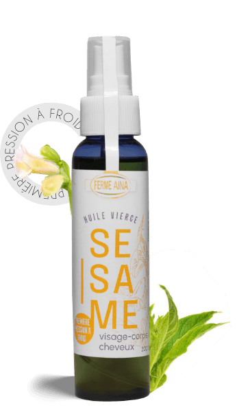 Huile de sésame blanc