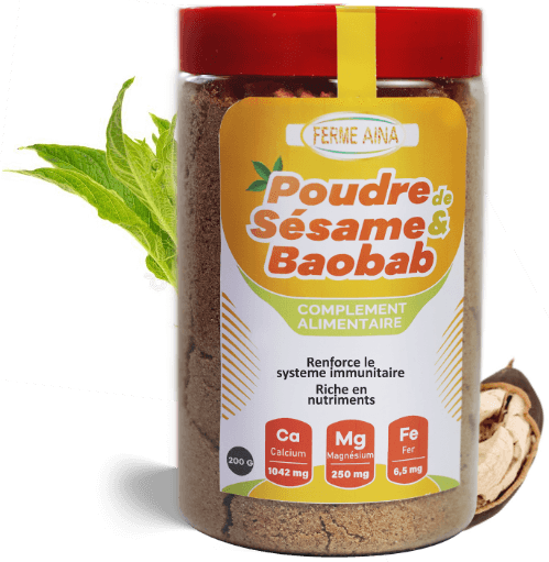 Poudre de sésame baobab