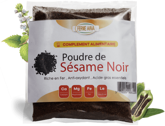 Poudre de sésame noir